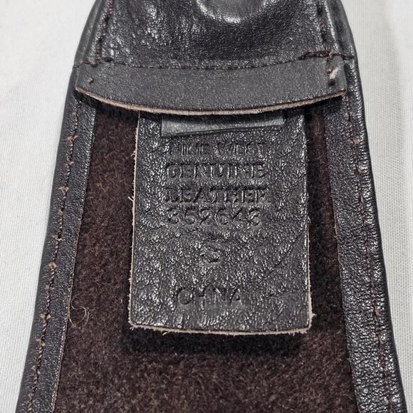 Vintage Genuine Leather Nine West Triple O-ring Keeper Belt Womens Size Small - Picture 6 of 10